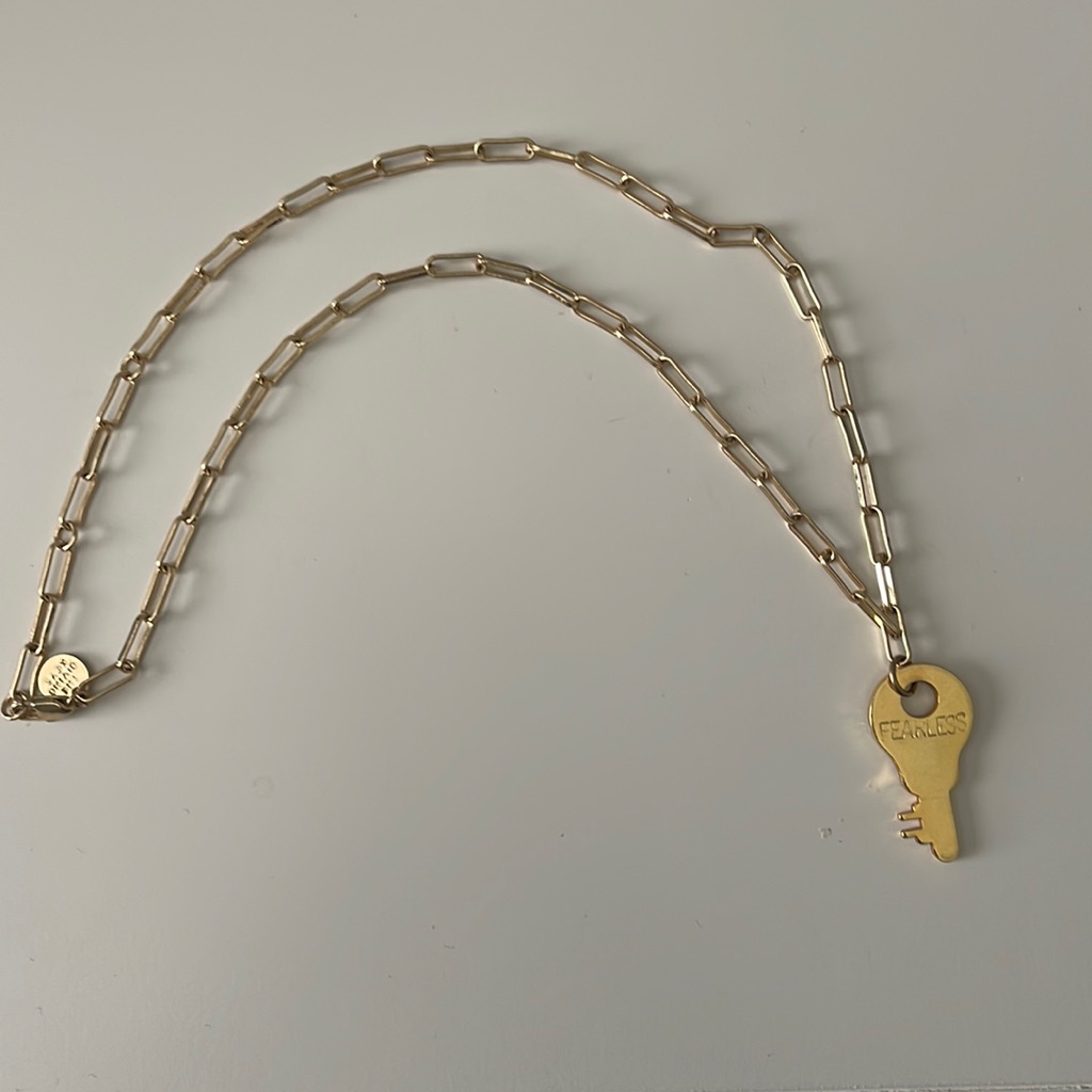The Giving Keys Paperclip Key Necklace